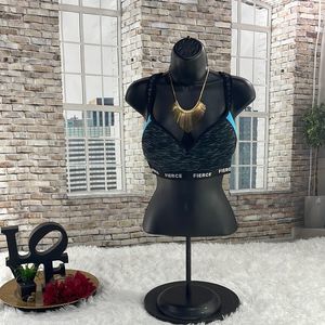 Women’s Fierce Multicolored Razorback Padded Sports Bra (1X) EJ24